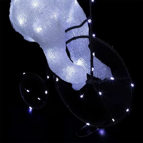 Féérie Lights & Christmas Décoration lumineuse LED Lapin à vélo extérieur H44 Objets de décoration Couleur Blanc 5 Féérie Lights & Christmas Décoration lumineuse LED Lapin à vélo extérieur H44 Objets de décoration Couleur Blanc – Image 3