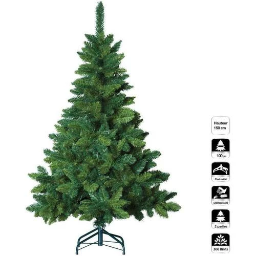 Féérie Lights & Christmas Sapin de Noël Blooming vert 150 cm Objets de décoration Couleur Vert 4 Féérie Lights & Christmas Sapin de Noël Blooming vert 150 cm Objets de décoration Couleur Vert – Image 2