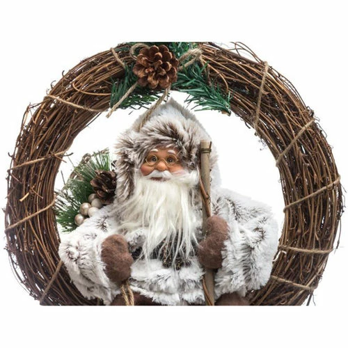 Féérie Lights & Christmas Décoration Père-Noël sur Couronne - Fééric Christmas Objets de décoration Couleur Marron 4 Féérie Lights & Christmas Décoration Père-Noël sur Couronne - Fééric Christmas Objets de décoration Couleur Marron – Image 2