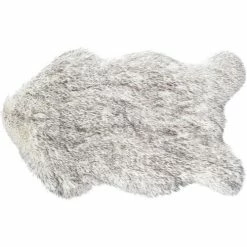 Féérie Lights & Christmas Tapis Mouton Fourrure 68 x 100 cm Décorations textile Couleur Grisclair