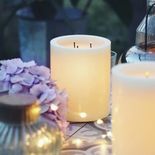 Féérie Lights & Christmas TRIPLE WICK Objets de décoration Couleur Beige 4 Féérie Lights & Christmas TRIPLE WICK Objets de décoration Couleur Beige – Image 2