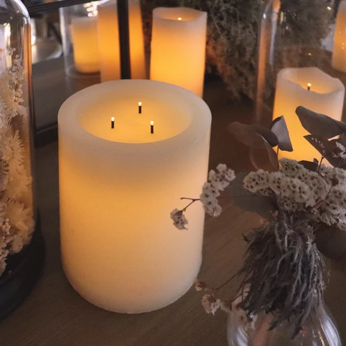 Féérie Lights & Christmas TRIPLE WICK Objets de décoration Couleur Beige 6 Féérie Lights & Christmas TRIPLE WICK Objets de décoration Couleur Beige – Image 4