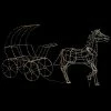 Féérie Lights & Christmas Cheval et Carosse lumineux 1000 Leds - Fééric Christmas Objets de décoration Couleur Blancchaud