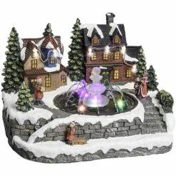 Féérie Lights & Christmas Maison de village Noël lumineuse avec enfants - Nos envies déco Objets de décoration Couleur Multicouleurs