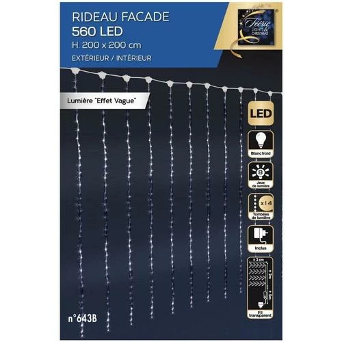 Féérie Lights & Christmas Rideau de Façade pour Extérieur Objets de décoration Couleur Blancfroid 4 Féérie Lights & Christmas Rideau de Façade pour Extérieur Objets de décoration Couleur Blancfroid – Image 2
