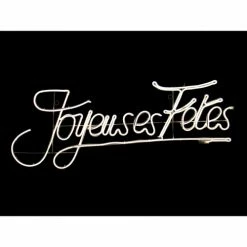 Féérie Lights & Christmas Joyeuses Fêtes lumineux extérieur Néon 122 cm - Nos envies déco Objets de décoration Couleur Blancchaud
