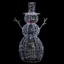 Féérie Lights & Christmas Bonhomme de Neige lumineux - Fééric Christmas Objets de décoration Couleur Blancfroid