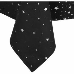 Féérie Lights & Christmas Nappe 140x240 cm Etoiles noir argent Linge de maison Couleur Argent -Christmas Soldes Boutique 24145121 500 C
