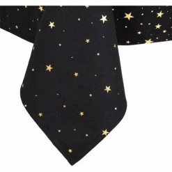 Féérie Lights & Christmas Nappe 140x240 cm Etoiles noir or Linge de maison Couleur Doré -Christmas Soldes Boutique 24145122 500 C