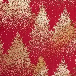 Féérie Lights & Christmas Nappe 140x240 cm Sapin rouge or Linge de maison Couleur Rouge -Christmas Soldes Boutique 24145125 500 C