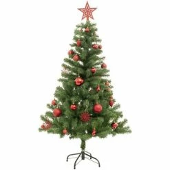 Féérie Lights & Christmas Sapin de Noël décoré 150 cm Objets de décoration Couleur Vert