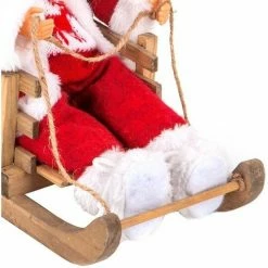 Féérie Lights & Christmas Décoration Père Noël rouge sur luge 30 cm Objets de décoration Couleur Rouge -Christmas Soldes Boutique 24188857 500 C