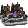 Féérie Lights & Christmas Village de Noël la fontaine avec enfants 10 LED Objets de décoration Couleur Blanc