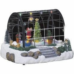 Féérie Lights & Christmas Village de Noël la serre du Père Noël 7 LED Objets de décoration Couleur Blanc