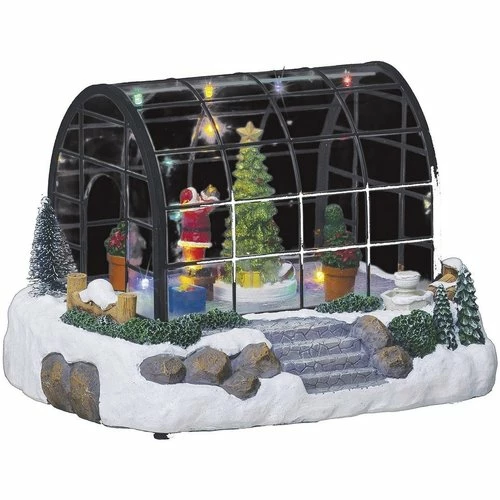 Féérie Lights & Christmas Village de Noël la serre du Père Noël 7 LED Objets de décoration Couleur Blanc 3 Féérie Lights & Christmas Village de Noël la serre du Père Noël 7 LED Objets de décoration Couleur Blanc