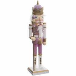 Féérie Lights & Christmas Décoration Casse Noisette rose 38 cm Objets de décoration Couleur Rose