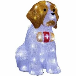 Féérie Lights & Christmas Décoration lumineuse LED St Bernard extérieur H38 Objets de décoration Couleur Blanc